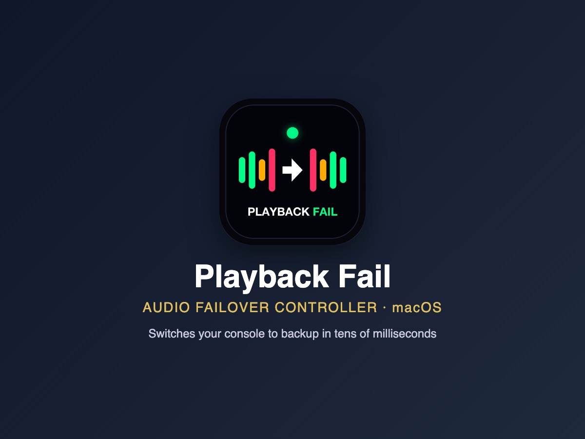 Playback Fail — Audio Failover Controller